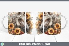 GorgeousAutumn Sunflowers Mug Wrap design.