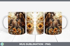 GorgeousAutumn Sunflowers Mug Wrap design.