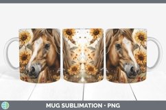 GorgeousAutumn Sunflowers Mug Wrap design.