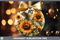 GorgeousAutumn Sunflowers Ornament design.