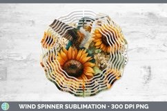 GorgeousAutumn Sunflowers Wind Spinner design.