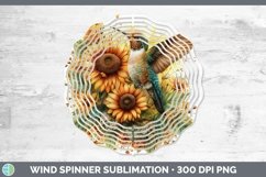 GorgeousAutumn Sunflowers Wind Spinner design.