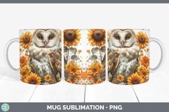 GorgeousAutumn Sunflowers Mug Wrap design.