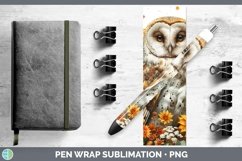 GorgeousAutumn Sunflowers Pen Wrap design.
