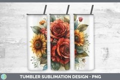 GorgeousAutumn Sunflowers Tumbler design.