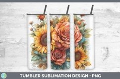 GorgeousAutumn Sunflowers Tumbler design.