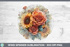 GorgeousAutumn Sunflowers Wind Spinner design.