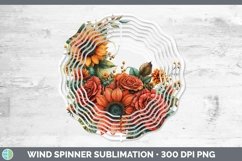 GorgeousAutumn Sunflowers Wind Spinner design.