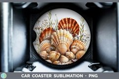 GorgeousAutumn Sunflowers Car Coaster design.
