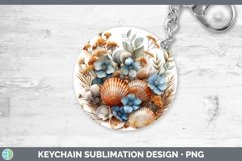 GorgeousAutumn Sunflowers Keychain design.