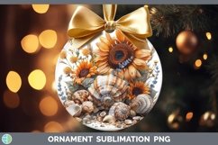 GorgeousAutumn Sunflowers Ornament design.