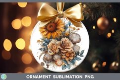 GorgeousAutumn Sunflowers Ornament design.