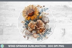 GorgeousAutumn Sunflowers Wind Spinner design.