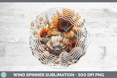 GorgeousAutumn Sunflowers Wind Spinner design.