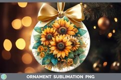 GorgeousAutumn Sunflowers Ornament design.