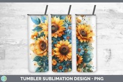 GorgeousAutumn Sunflowers Tumbler design.