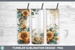 GorgeousAutumn Sunflowers Tumbler design.