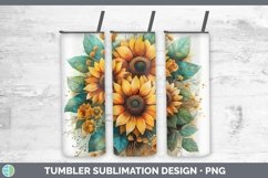 GorgeousAutumn Sunflowers Tumbler design.