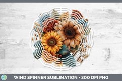 GorgeousAutumn Sunflowers Wind Spinner design.