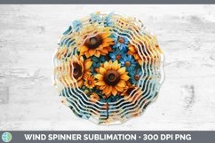 GorgeousAutumn Sunflowers Wind Spinner design.
