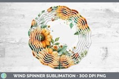 GorgeousAutumn Sunflowers Wind Spinner design.