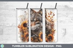 GorgeousAutumn Sunflowers Tumbler design.