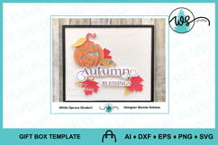 Autumn Blessings Sentiment &amp; Leaves, Fall, Autumn, Blessings Product Image 2