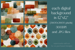 Autumn Seamless Patterns, Geometric Texture Fall Patterns 4 Product Image 2