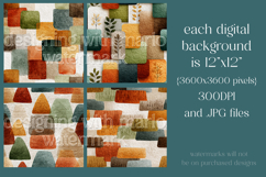 Autumn Seamless Patterns, Geometric Texture Fall Patterns 6 Product Image 2