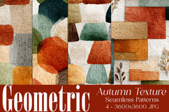 Autumn Seamless Patterns, Geometric Texture Fall Patterns 7 Product Image 1