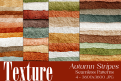Autumn Seamless Patterns, Fall Texture Stripes Patterns 1 Product Image 1
