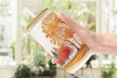 Autumn Trees Glass Can Wraps Product Image 2