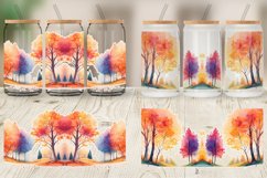 Autumn Trees Glass Can Wraps Product Image 3