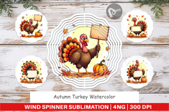 Autumn Turkey Wind Spinner Product Image 1
