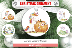 Ornament Autumn Unicorn Whimsy Product Image 1