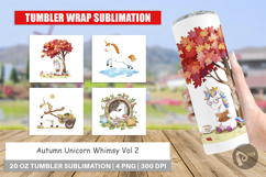 Tumbler Autumn Unicorn Whimsy Product Image 1