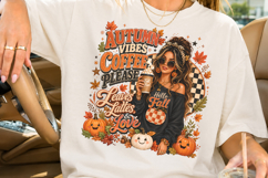 Autumn Vibes Coffee Please PNG, Fall Season Sublimation Product Image 2