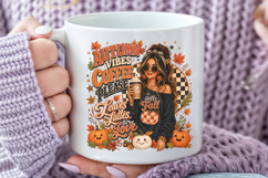 Autumn Vibes Coffee Please PNG, Fall Season Sublimation Product Image 4