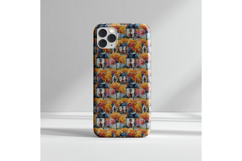 Autumn Village Houses Seamless Pattern with Cozy Cottages Product Image 4