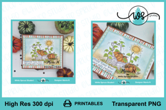 Autumn, Wagon, Sunflower, Pumpkins, Leaves, Fall Sentiment Product Image 4