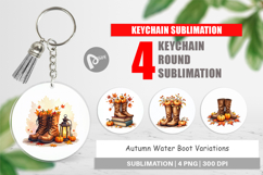 Autumn Water Boot Keychain Product Image 1