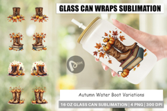 Autumn Water Boot Glass Can Product Image 1
