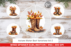 Autumn Water Boot Wind Spinner Product Image 1