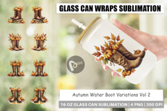 Autumn Water Boot Glass Can Product Image 1