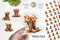 Autumn Water Boot Sticker Product Image 1