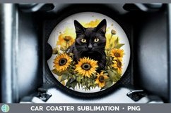 GorgeousAutumn Watercolor Car Coaster design.