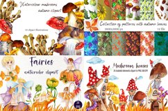 Watercolor autumn Illustration Bundle, Watercolor Clipart Product Image 14