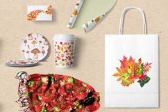 Watercolor autumn Illustration Bundle, Watercolor Clipart Product Image 13