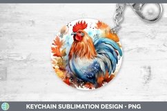 GorgeousAutumn Watercolor Keychain design.