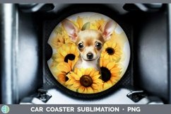 GorgeousAutumn Watercolor Car Coaster design.